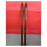 Vintage Wooden Snow Skis