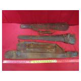 Well Worn Leather Scabbards - "Needs TLC"