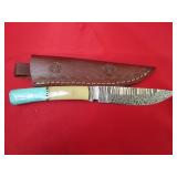 Custom Damascus Steel Chef Knife Fix Blade