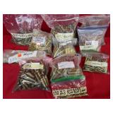 2 lbs 10 oz 308 Brass Casings, 5 lbs 15 oz .257