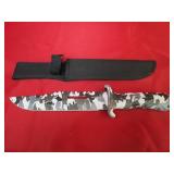12' Fixed Blade Survival Knife - Stainless Steel