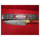 Custom Damascus Steel Chef Knife 8.5' Blade