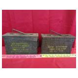 2 Metal Ammo Cans