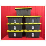 7 Dura BILT Tough Boxes w/ Lids 15 gal each