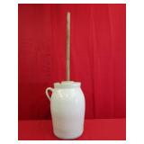 Handled Butter Churn #3 'Missing Chip in Top'