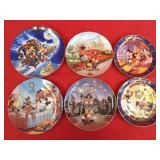 6 Disney Collector Plates