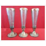 3 Alvin Sterling S217 Console Candlesticks