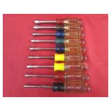 9 Craftsman Nut Drivers 3/16 thru 1/2