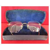 12K Gold Filled Rimless Eyeglasses Circa 1930