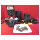 Pentax K1000 Camera & Samyang Reflex Mirror