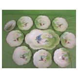 10 pc Limoges France "Hand Painted Porcelain"
