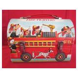 Disney Character Fire Fighters Metal Lunch Box