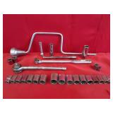 24 Craftsman 3/8 Drive Tools - 10, 11, 12, 13, 14,