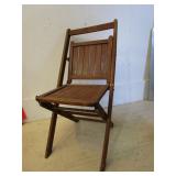 Wooden Slat Folding Chair "Church Chair"