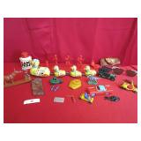 Tin Toy Wind Up Ducks "No Key" - Push Puppet,