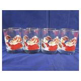 4 Vintage Lowball Coca-Cola Drinking Glasses