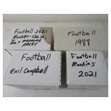 4 Boxes of Football Cards "Unsorted" ??