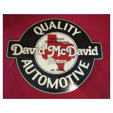 David McDavid Motors Ad Sign "Plastic"