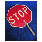 Vintage Traffic Control Stop & Slow or Street