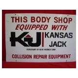 Kansas Jack Double Sided Metal Sign
