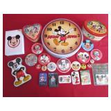 Mickey Mouse Tins (Empty) and Mickey Mouse