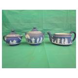 Wedgwood Blue Jasperware "England"