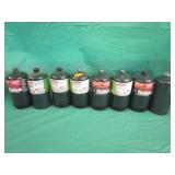 8 Coleman Propane Bottles "Partials & Empties"