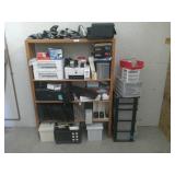 Wood Book Shelf w/ Office Supplies
