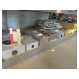 Breaker Boxes on Shelf & Flexible Conduit