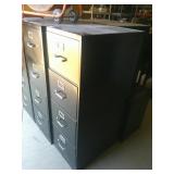 4 Drawer Metal File Cabinet 18" x 27" x 52" h