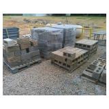 Group Lot of Cement Blocks