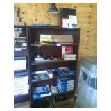 Book Shelf w/ Office Supplies 37"w x 12"d x 71"h