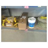 Wheel Clamps & Spool of Rope on Shelf