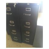 4 Drawer Metal File Cabinet 15" x 27" x 52"t