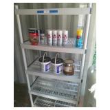 Plastic Shelf & Contents