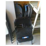 10 Folding Metal Chairs