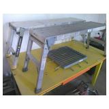2 - 12" Folding Aluminum Work Platforms