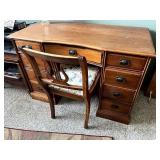 Mahogany Knee Hole Desk w/ Chair
