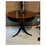 Mahogany Drawered Drum Table