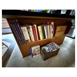 Cookbook Collection and Lg Wood Recipe Box