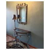 Hall Stand & Matching Mirror w/ Lamp