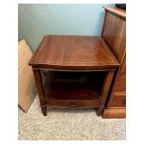 Mahogany Drawered End Table