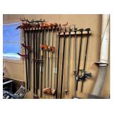 Clamps on Wall