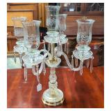 Vintage Crystal 5 arm candlelara