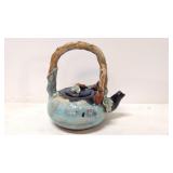 Majolica style tea pot