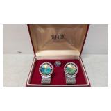Vintage Swank Mesh Cuff Links & Tie pin