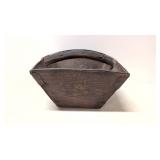 Antique Dovetailed wooden grain bucket