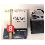 Vintage Valiant Transistor Radio - 8 Transistors