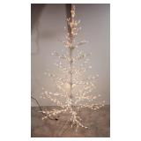 6 ft. pre - lit white metal twig Christmas Tree