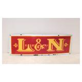 L & N Railway porcelain sign
